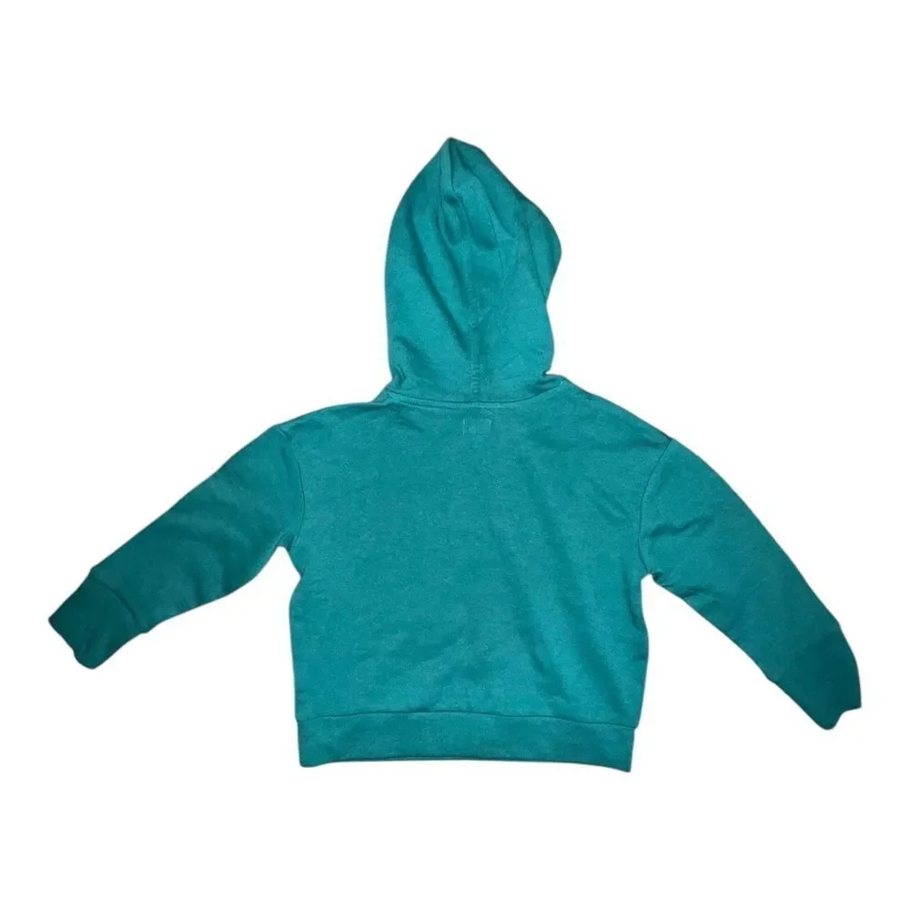 Gymboree Girls Green Sequined Hoodie Sweatshirt It's Our World Small NWT